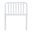 Baxton Studio Finley Turned Bobbin Headboard Crafted Wood Panel Twin White
