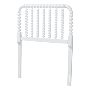 baxton studio finley turned bobbin headboard crafted wood panel twin white
