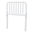 Baxton Studio Finley Turned Bobbin Headboard Crafted Wood Panel Twin White