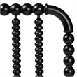 Baxton Studio Finley Turned Bobbin Headboard Crafted Wood Panel Twin Black