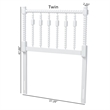 Baxton Studio Juliette Turned Spindle Headboard Crafted Wood Panel Twin White