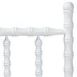 Baxton Studio Edaline Bamboo Motif Headboard Crafted Wood Panel Twin White