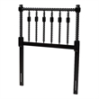 Baxton Studio Juliette Turned Spindle Headboard Crafted Wood Panel Twin Black