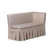 Baxton Studio Meyer 2-Piece Fabric Upholstered Dining Nook Bench Set Beige