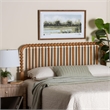 Baxton Studio Finley Turned Bobbin Headboard Crafted Wood Panel Full Oak Brown