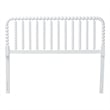 Baxton Studio Finley Turned Bobbin Headboard Crafted Wood Panel Full White