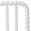 Baxton Studio Finley Turned Bobbin Headboard Crafted Wood Panel Full White