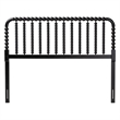 Baxton Studio Finley Turned Bobbin Headboard Crafted Wood Panel Full Black