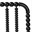 Baxton Studio Finley Turned Bobbin Headboard Crafted Wood Panel Full Black