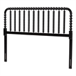 Baxton Studio Finley Turned Bobbin Headboard Crafted Wood Panel Full Black