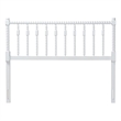 Baxton Studio Juliette Turned Spindle Headboard Crafted Wood Panel Full White