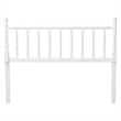 Baxton Studio Edaline Bamboo Motif Headboard Crafted Wood Panel Full White