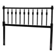 Baxton Studio Juliette Turned Spindle Headboard Crafted Wood Panel Full Black