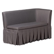 Baxton Studio Reginald 3-Piece Fabric Upholstered Dining Nook Set Gray