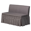 Baxton Studio Reginald 3-Piece Fabric Upholstered Dining Nook Set Gray