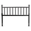 Baxton Studio Edaline Bamboo Motif Headboard Crafted Wood Panel Full Black