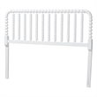 Baxton Studio Finley Turned Bobbin Headboard Crafted Wood Panel King White