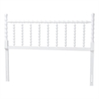 Baxton Studio Edaline Bamboo Motif Headboard Crafted Wood Panel Queen White