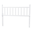 Baxton Studio Edaline Bamboo Motif Headboard Crafted Wood Panel King White