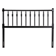 Baxton Studio Juliette Turned Spindle Headboard Crafted Wood Panel Queen Black