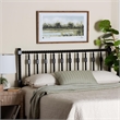 Baxton Studio Juliette Turned Spindle Headboard Crafted Wood Panel Queen Black