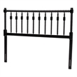 Baxton Studio Juliette Turned Spindle Headboard Crafted Wood Panel Queen Black