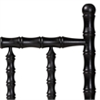 Baxton Studio Edaline Bamboo Motif Headboard Crafted Wood Panel Queen Black