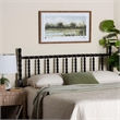Baxton Studio Edaline Bamboo Motif Headboard Crafted Wood Panel Queen Black