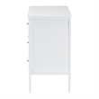 Baxton Studio Lara Dresser 6-Drawer Bedroom Storage Chest with Overlay White
