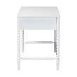 Baxton Studio Lucera Bobbin Writing Desk 3-Drawer Home Office Desk White
