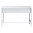 Baxton Studio Lucera Bobbin Writing Desk 3-Drawer Home Office Desk White