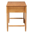 Baxton Studio Lucera Bobbin Writing Desk 3-Drawer Home Office Desk Oak Brown