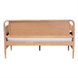 Baxton Studio Lucera 3-Drawer Daybed with Bobbin Frame Twin Beech Brown