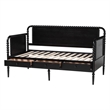 Baxton Studio Lucera 3-Drawer Daybed with Bobbin Frame Twin Black