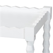 Baxton Studio Seamus 3-Tier Book Cart with Bobbin Frame White