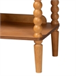 Baxton Studio Lucera Bobbin 5-Tier Display Shelf Oak Brown