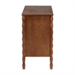 Baxton Studio Seamus 6-Drawer Dresser with Carved Bobbin Frame