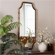 Baxton Studio Lieven Accent Wall Mirror with Bamboo Inspired Frame
