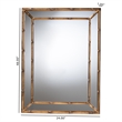 Baxton Studio Adeliza Accent Wall Mirror with Bamboo Inspired Frame