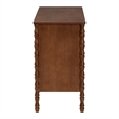 Baxton Studio Danette Bobbin Engineered Wood 6-Drawers Bedroom Dresser in Brown