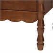 Baxton Studio Danette Bobbin Engineered Wood 6-Drawers Bedroom Dresser in Brown