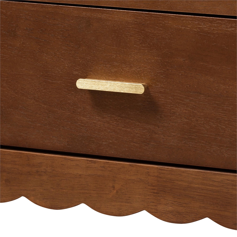 baxton studio danette bobbin engineered wood 4-drawers bedroom chest in brown