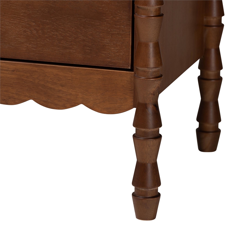 baxton studio danette bobbin engineered wood 4-drawers bedroom chest in brown