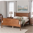 Baxton Studio Danette Bobbin Wood Platform Bed Queen