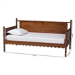 Baxton Studio Danette Bobbin Wood Daybed Twin