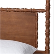 Baxton Studio Danette Bobbin Wood Canopy Bed Queen
