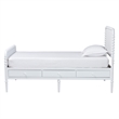 Baxton Studio Lucera 6-Drawer Platform Bed with Bobbin Frame Twin White