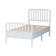 Baxton Studio Lucera 6-Drawer Platform Bed with Bobbin Frame Twin White