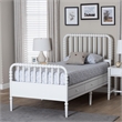 Baxton Studio Lucera 6-Drawer Platform Bed with Bobbin Frame Twin White