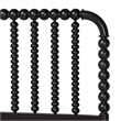 Baxton Studio Lucera 6-Drawer Platform Bed with Bobbin Frame Full Black